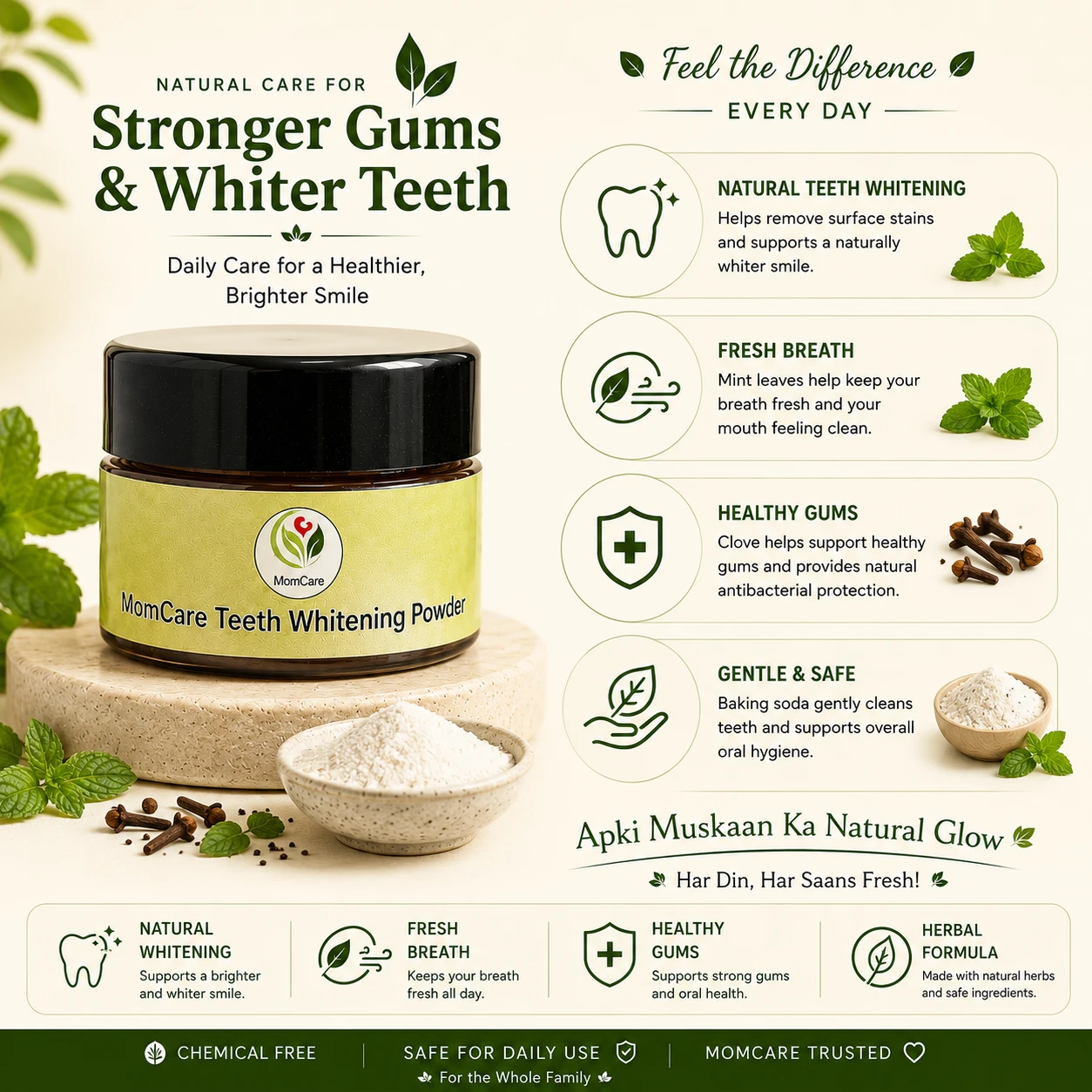 MomCare Teeth Whitening Powder - Image 2