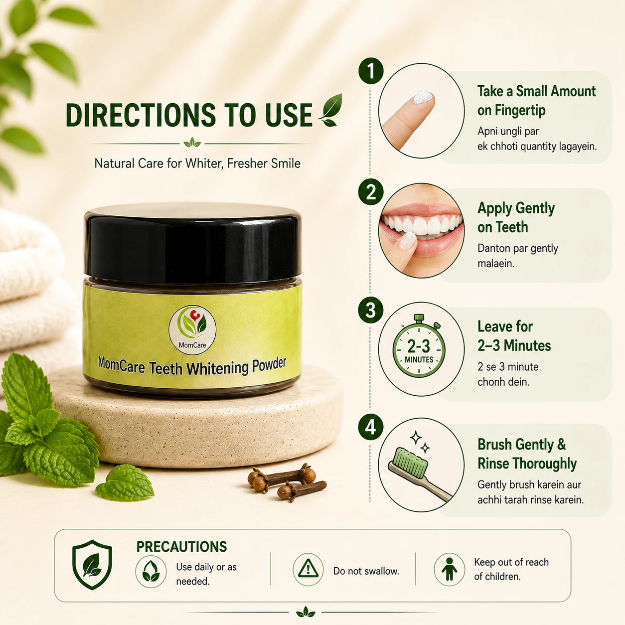 MomCare Teeth Whitening Powder - Image 4