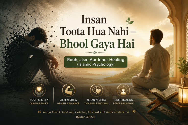 Insan Toota Hua Nahi — Bhool Gaya Hai | Rooh, Jism Aur Inner Healing (Islamic Psychology)