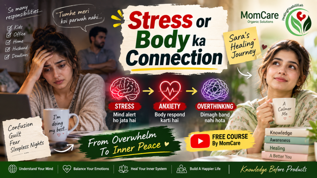 Stress Sirf Dimagh Mein Nahi Hota: Anxiety, Overthinking Aur Mind-Body Connection HFN-01